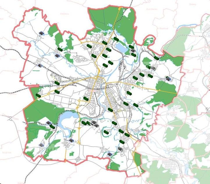 Mapa umístění kontejnerů 240304_Mapa_kontejneru_Bio_odpad