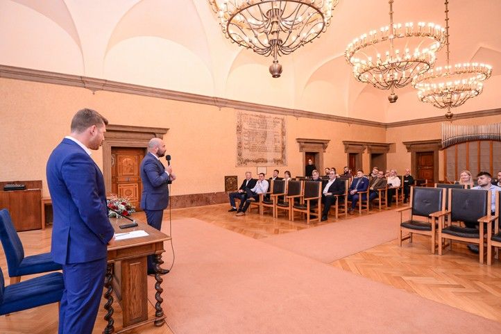 Setkání na plzeňské radnici (fotografie: M. Pecuch) 260115_Sport_akademie_2