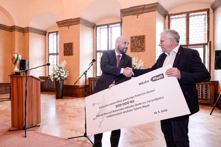 Přijetí na plzeňské radnici (fotografie: M. Pecuch) 260519_Hazena_Talent_4