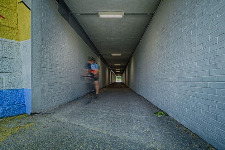 Opravený podchod pod železničním mostem v ulici U Prazdroje (fotografie: M. Pecuch) 260622_Podchod_U_Prazdroje_2